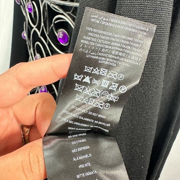 Marciano black longline open front cardigan size XS - Picture 10 of 10